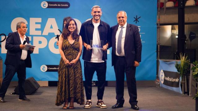 Lucas Pérez en la Cea do Deporte de A Coruña
