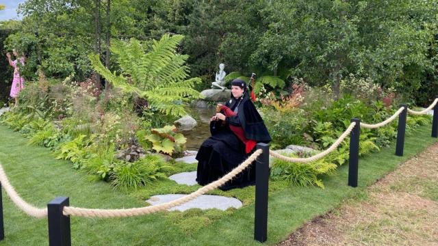 Jardín inspirado en el Camino de Santiago