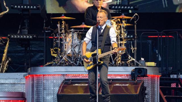 Bruce Springsteen durante su actuación en el Estadi Olímpic el pasado 20 de junio.