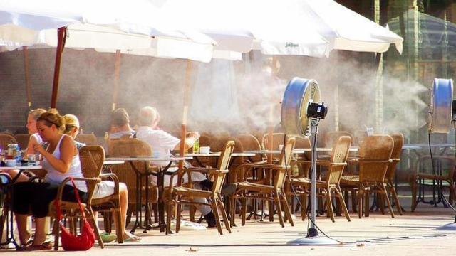 Los aspersores de las terrazas son una fuente potencial de dispersión de Legionella.