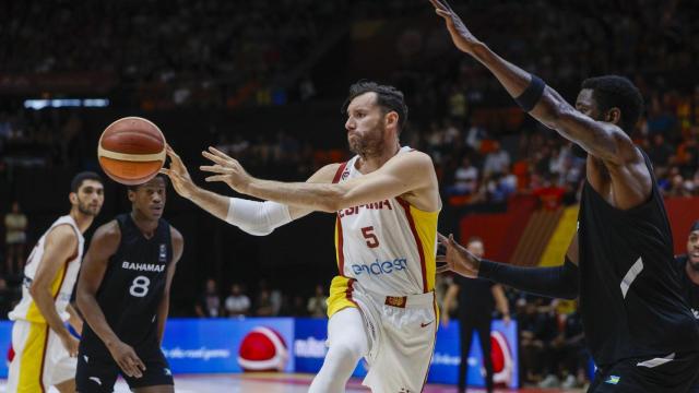 Rudy Fernández durante el partido contra Bahamas en la final del Preolímpico.