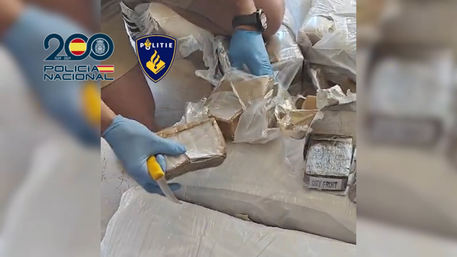 Imágenes de la operación policial.