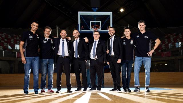 Cuerpo técnico del Básquet Coruña