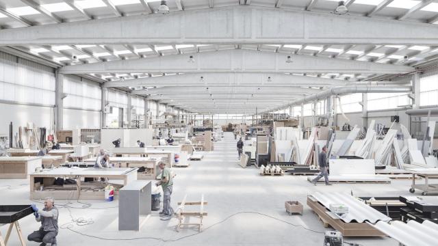 Imagen del interior de las instalaciones del Grupo Malasa en Cerceda