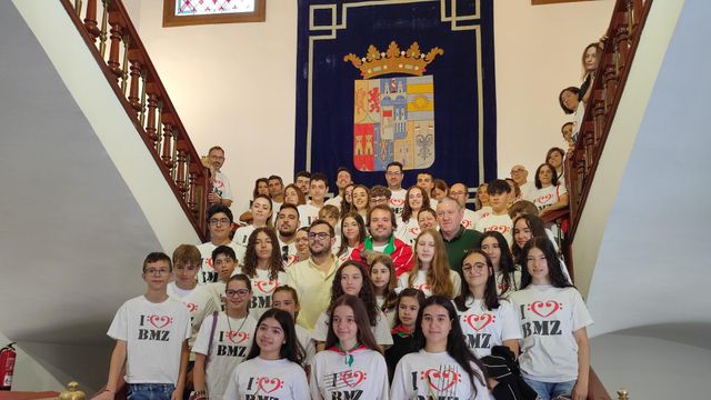 El presidente de la Diputación de Zamora recibe a la Banda de Música de Zamora