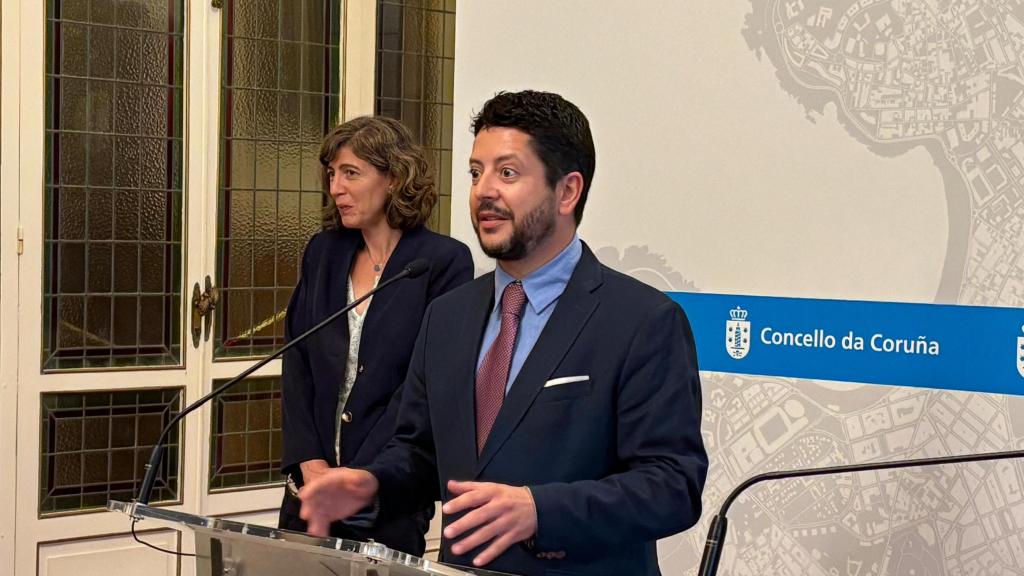 Ignasi Belda, director de la Aesia, en un acto en el Palacio de María Pita.