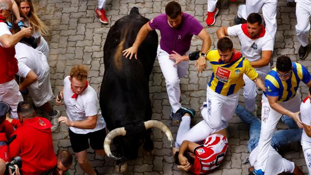 Cuarto encierro de San Fermín.