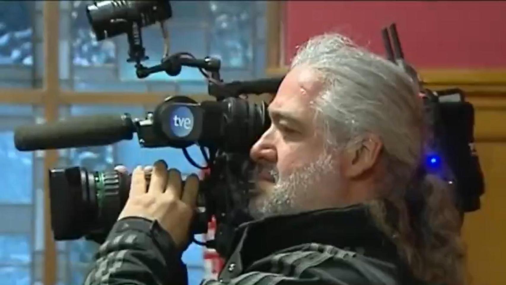 El reportero gráfico Vicente Gil Díaz, en una imagen de RTVE.