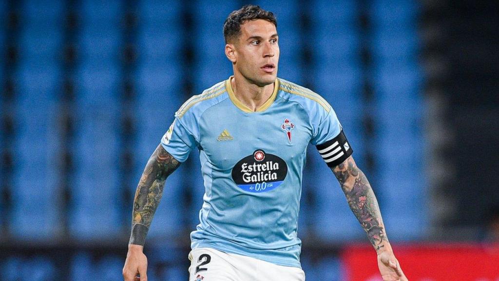 Hugo Mallo durante su etapa como jugador del Celta de Vigo.