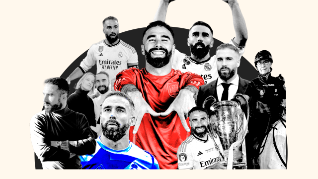 Dani Carvajal, en un fotomontaje