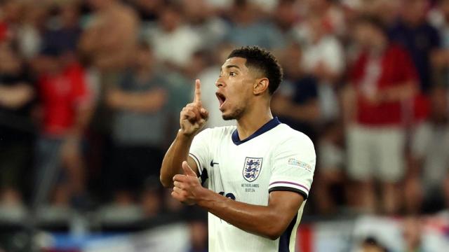 Bellingham durante el partido de Inglaterra contra Países Bajos en semifinales de la Eurocopa.