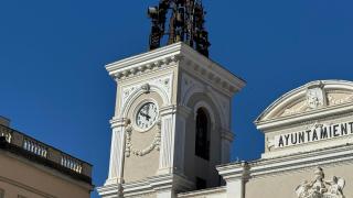 Campanario del Ayuntamiento de Guadalajara.
