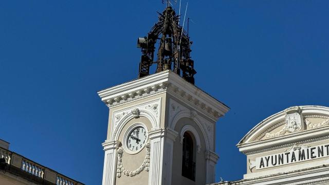 Campanario del Ayuntamiento de Guadalajara.