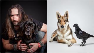 El fotográfio Luis Feijóo y una de sus sesiones