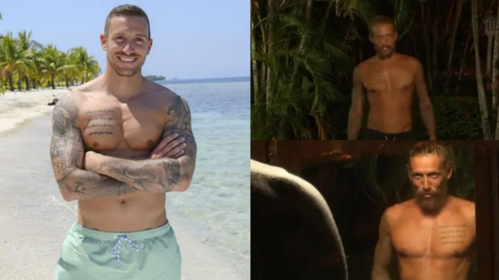El cambio físico de Rubén Torres en sus 103 días de estancia en 'Supervivientes'