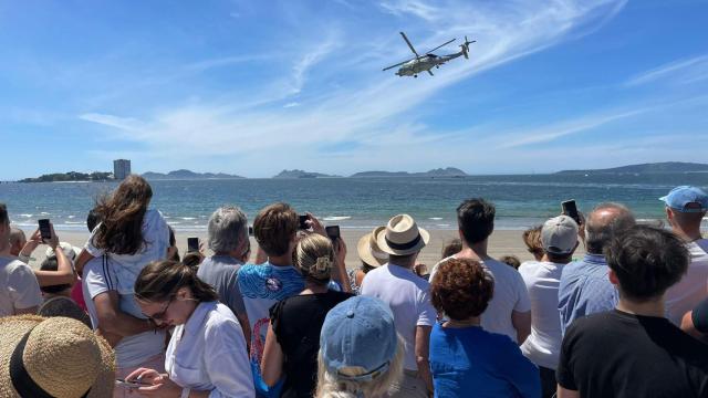 Exhibición militar de la Armada en Samil.