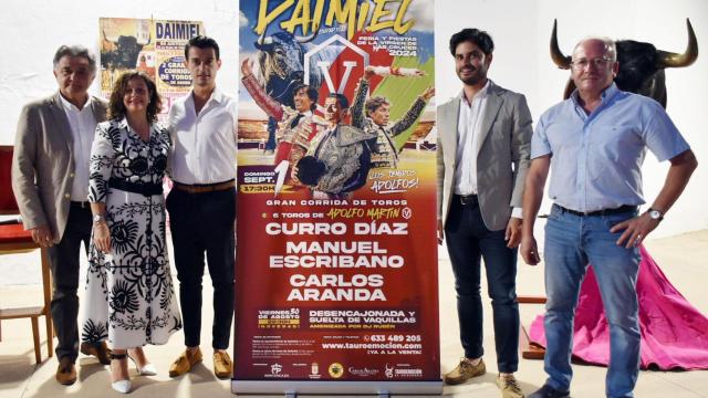 Presentación de la corrida de toros de Daimiel. Foto: Ayuntamiento.