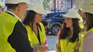 Visita a las obras del futuro centro de salud Olimpia Valencia.