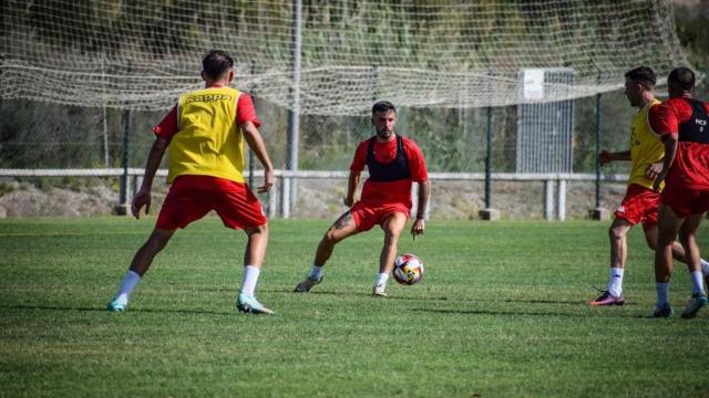 Entrenamiento del Hércules CF durante la presente pretemporada. EE