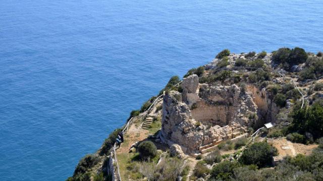 Castillo de la Granadella de Xàbia, en una imagen de archivo. EE