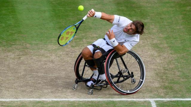 Martín de la Puente en Wimbledon.