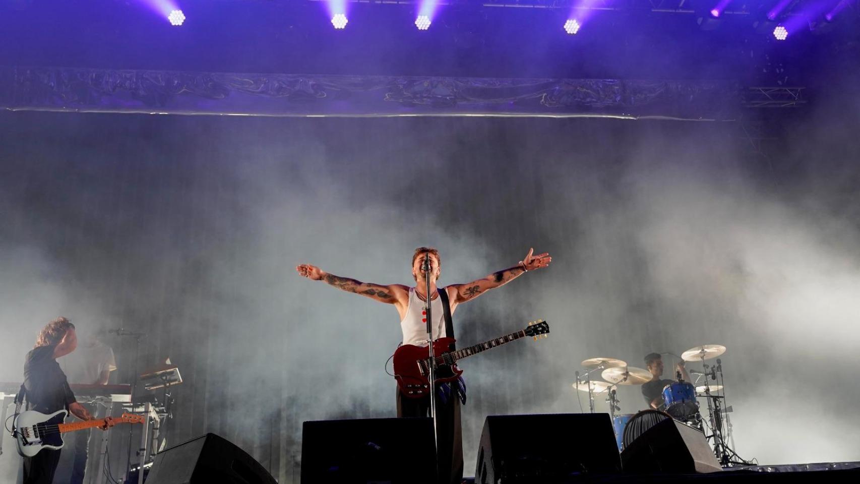 Dani Fernández en su concierto en Castrelos.