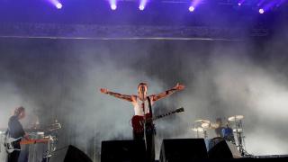 Dani Fernández en su concierto en Castrelos.