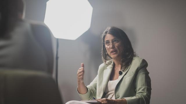 Manuela Bergerot durante una entrevista con EL ESPAÑOL, imagen de archivo.