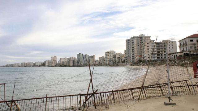 La zona vallada de Varosha, en la parte ocupada de la isla.