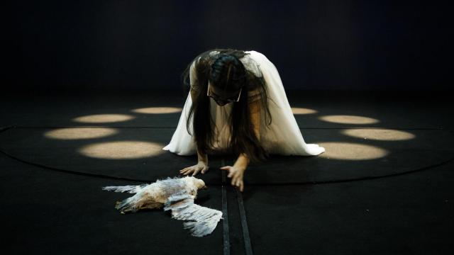 Belén Gómez del Amo interpreta a Nina en 'La gaviota'. Foto: Bárbara Sánchez Palomero