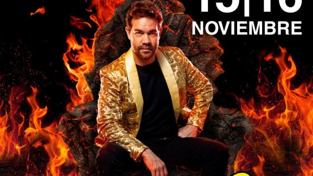 Cartel del show de Juan Dávila, El Palacio del Pecado.