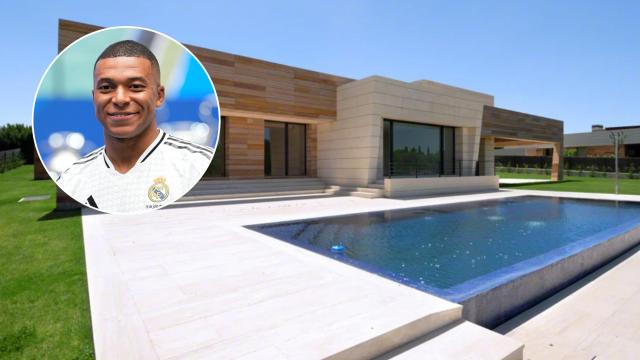 La lujosa mansión de Mbappé en Madrid.