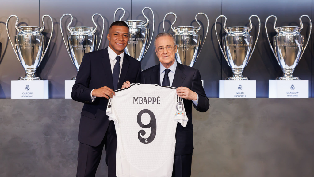 Presentación de Kylian Mbappé con el Real Madrid