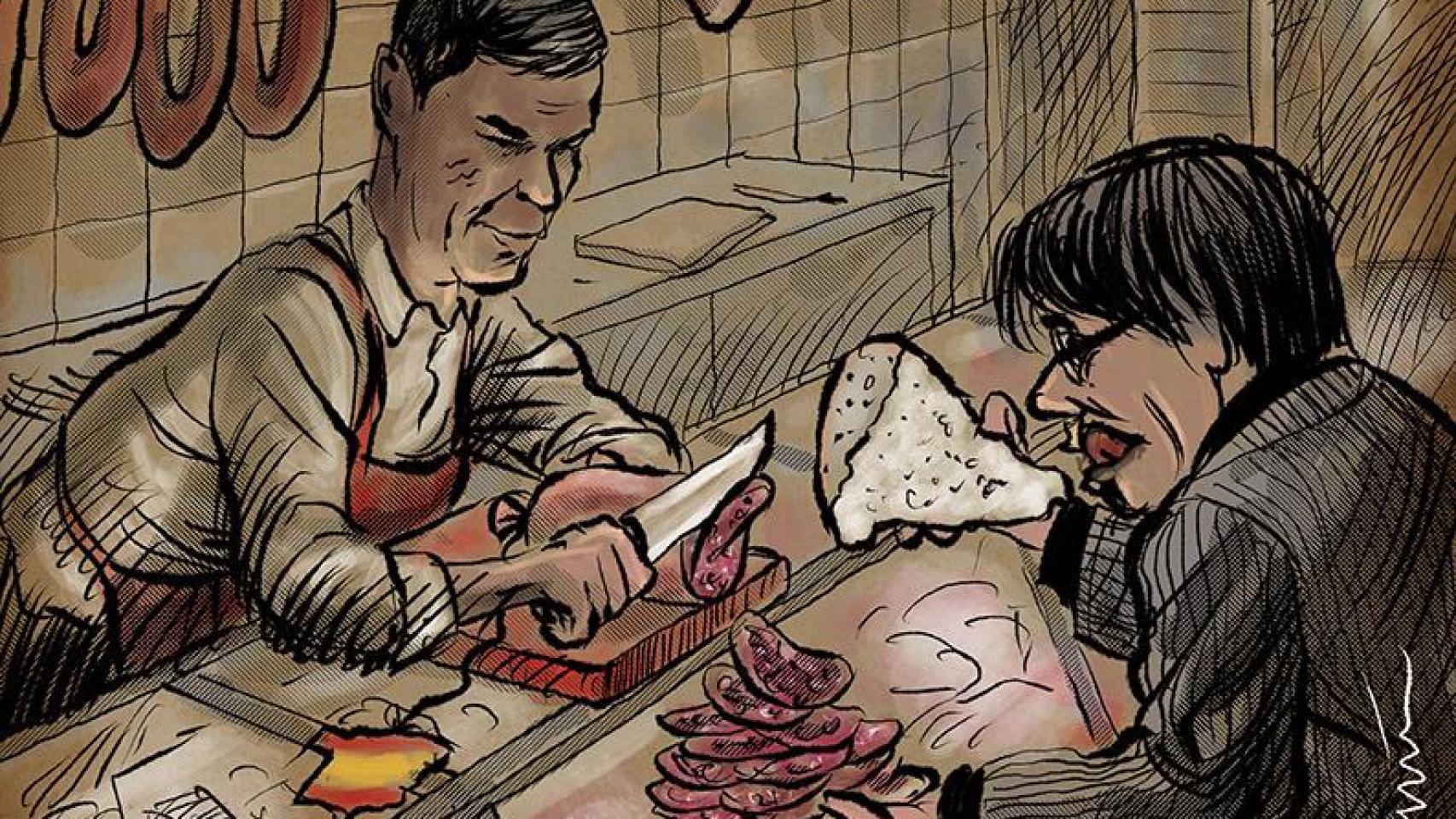 La técnica del salchichón