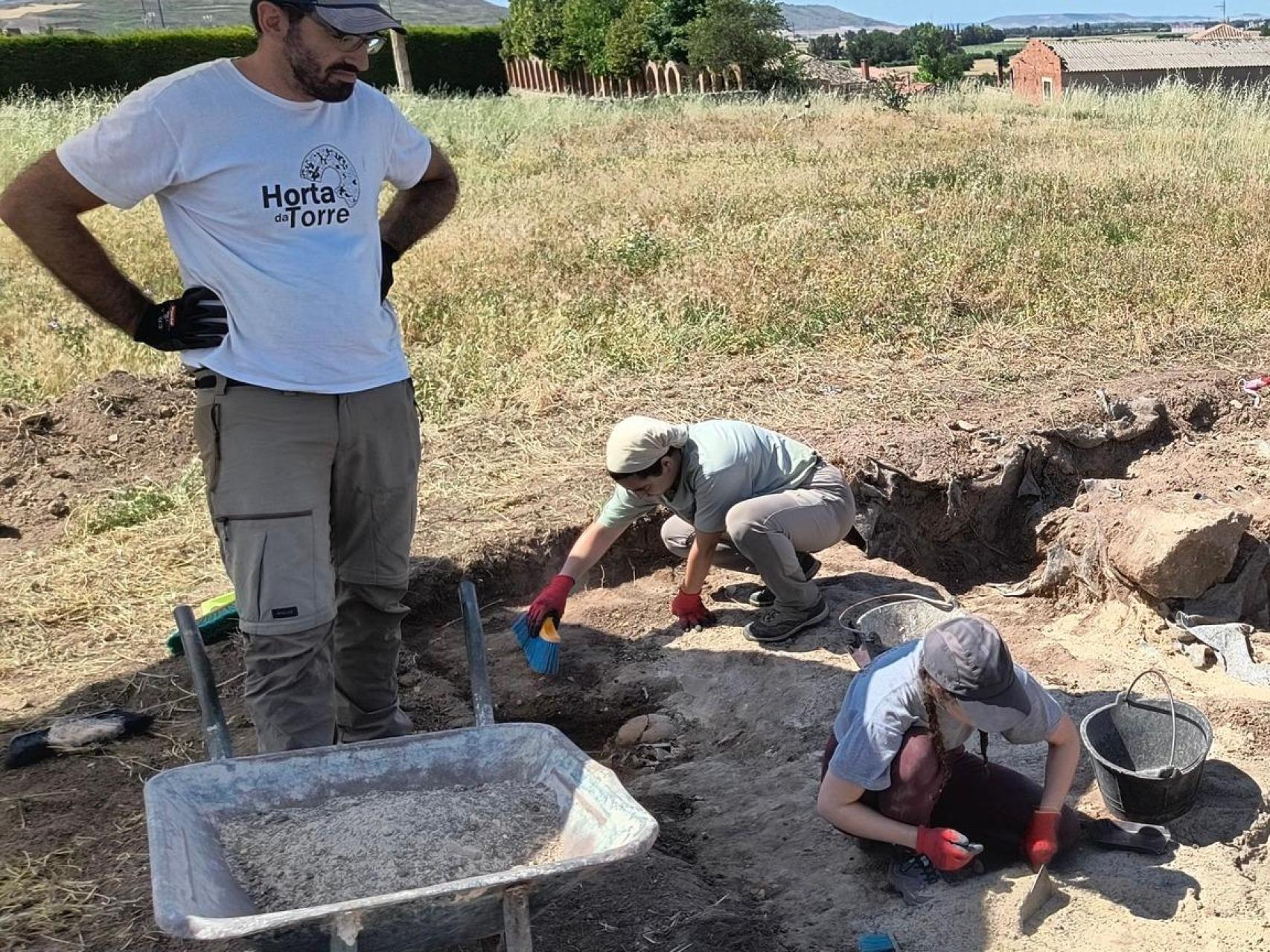 Imagen de los trabajos de arqueología
