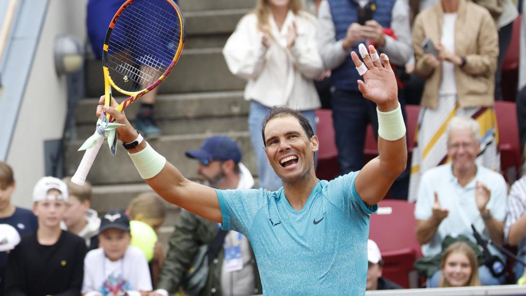 Rafa Nadal celebra su victoria en el Bastad