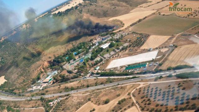 Incendio en Guadalajara. Foto: Plan Infocam.