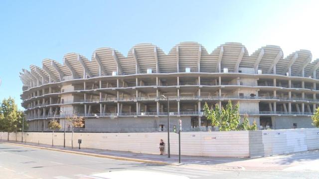 Obras inacabadas del Nou Mestalla. Archivo/Europa Press