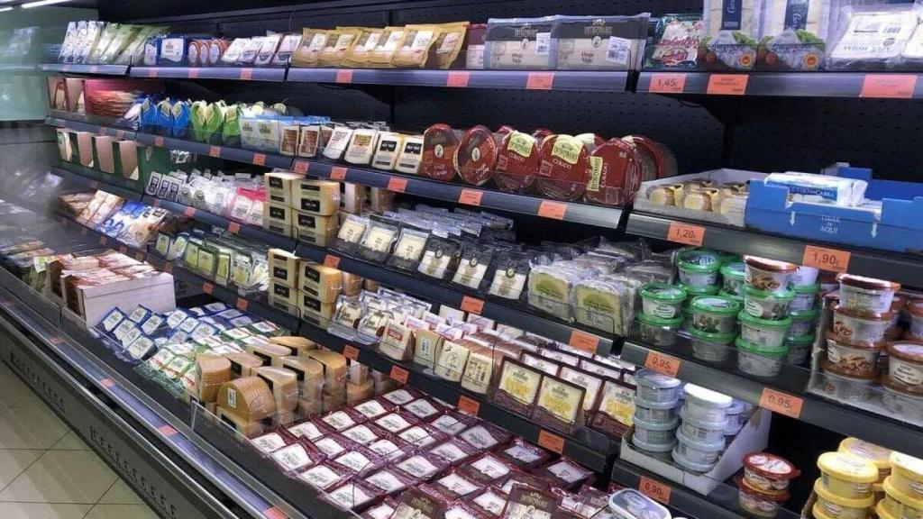 Imagen de la sección de quesos de Mercadona.