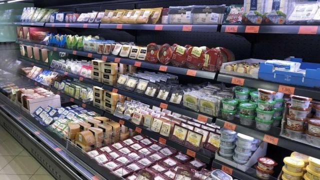 La sección de quesos de Mercadona.