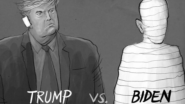 Los candidatos, a estas horas, a la Casa Blanca.