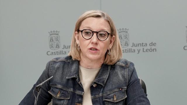 La vicepresidenta y consejera de Familia e Igualdad de Oportunidades, Isabel Blanco, en rueda de prensa posterior al Consejo de Gobierno