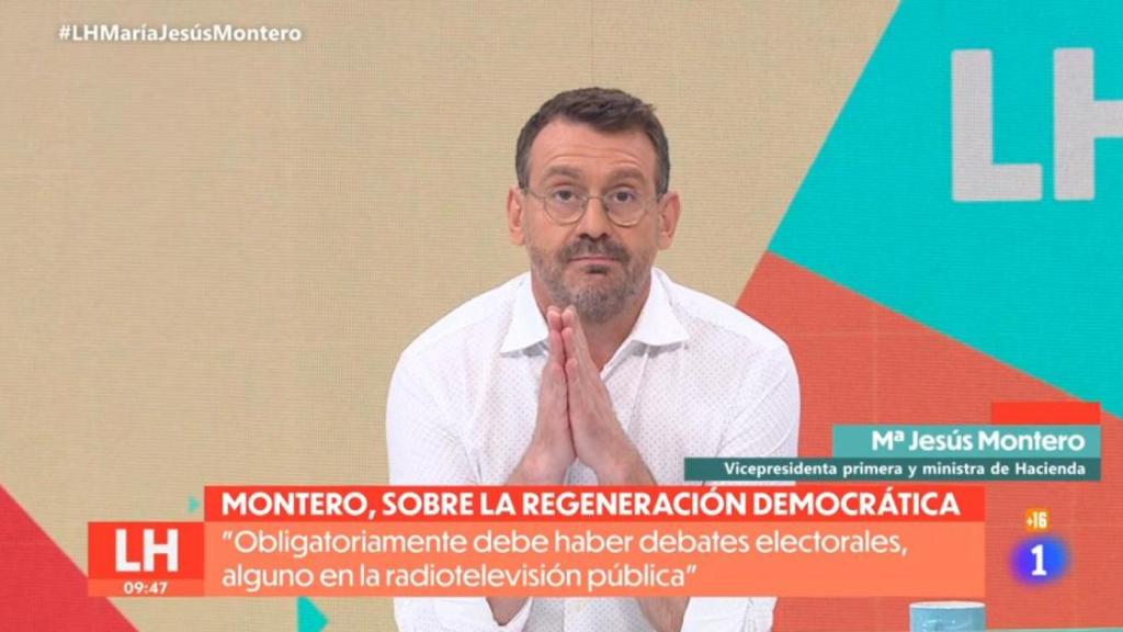 Marc Sala pide perdón a la audiencia de 'La hora de La 1' por los problemas técnicos.