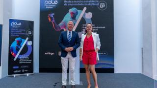 Miguel Marín y Alicia Izquierdo en el Polo de Contenidos Digitales.