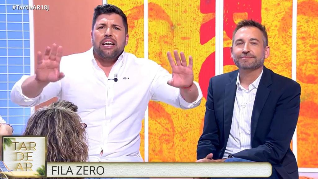 Kike Quintana junto a Frank Blanco en la sección 'Fila Zero' de 'TardeAR'.