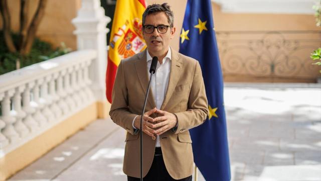 El ministro de Presidencia y Justicia, Félix Bolaños, en una reciente comparecencia pública.