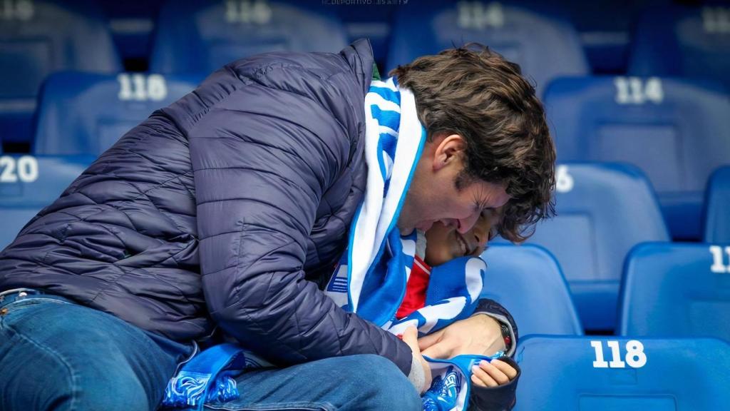 Imagen de un deportivista en las gradas.