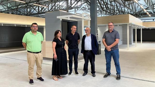 Obras del mercado de abastos de Tui.