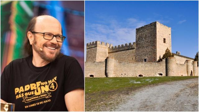 Santiago Segura y el castillo que ha comprado recientemente.