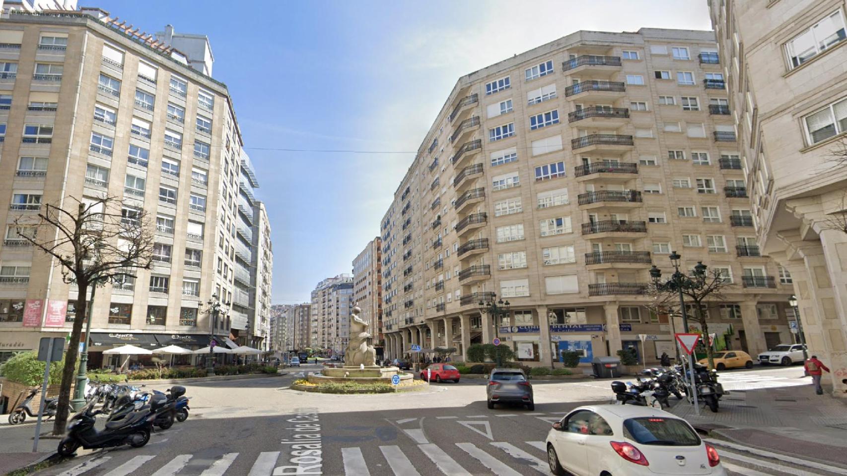 Imagen actual de la calle Rosalía de Castro.